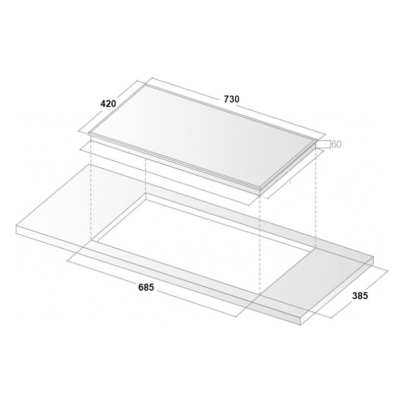 Bếp từ đôi Binova BI-1102Plus lắp âm1