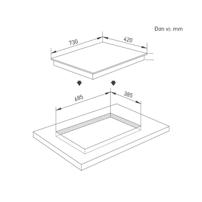 Bếp từ đôi Binova BI-1106JP lắp âm1