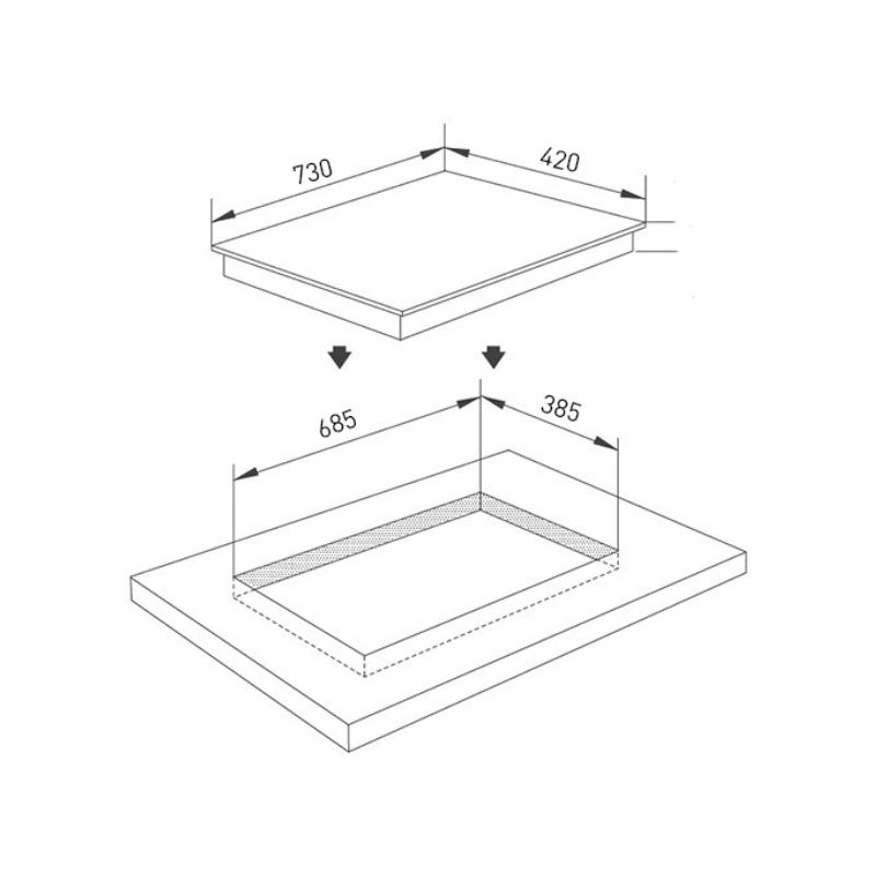 Bếp từ đôi Binova BI-555IDC lắp âm0