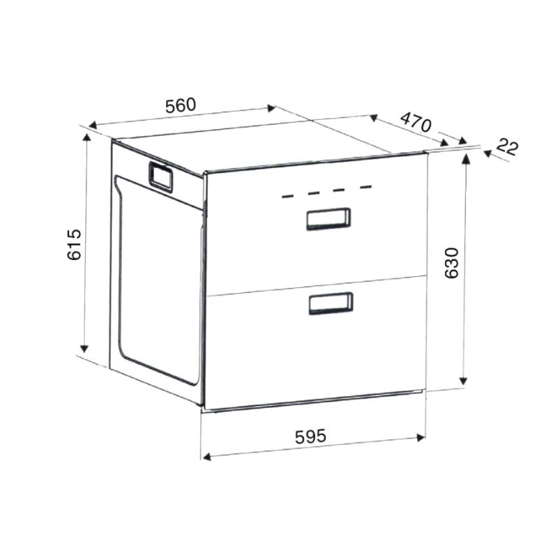 Máy sấy bát âm tủ Binova BI-999-MBK1