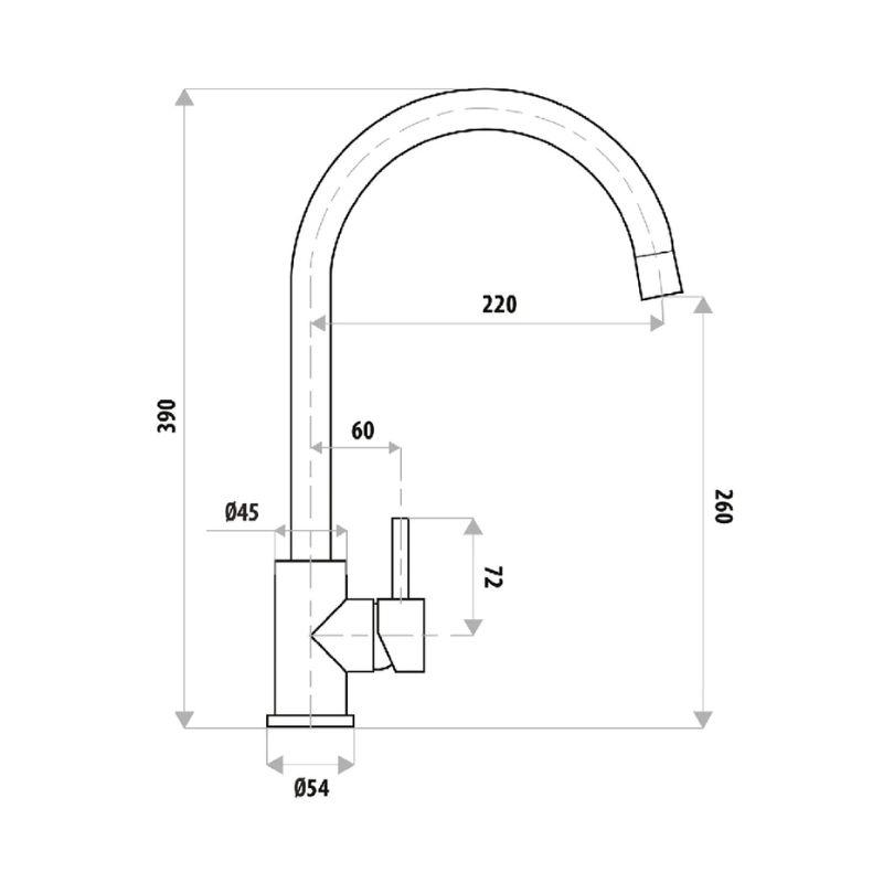 Vòi rửa bát nóng lạnh Binova VBI-250