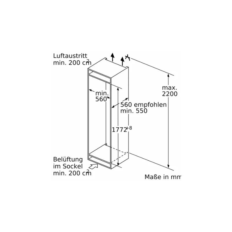 Tủ lạnh 2 cánh 260 lít Bosch KIN86ADD04