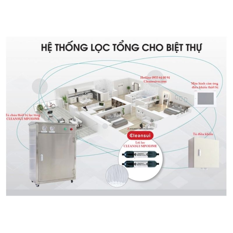 Thiết bị lọc nước đầu nguồn Cleansui MPOE-P1