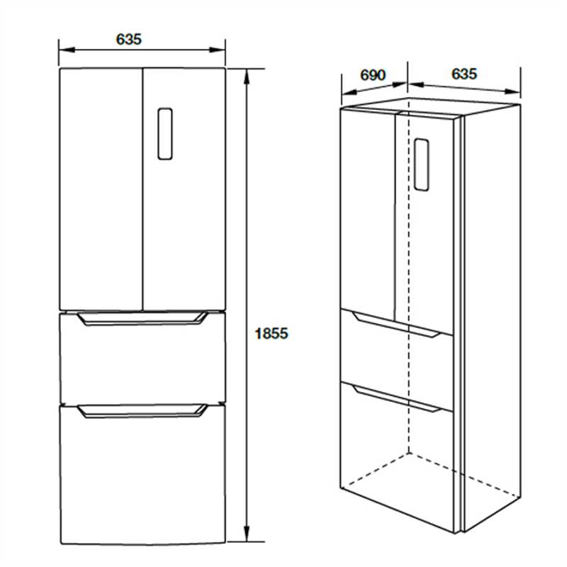 Tủ lạnh nhiều cánh Hafele HF-MULB 534.14.0500