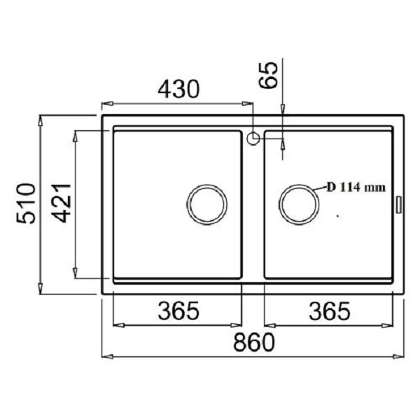 Chậu rửa bát Konox Granite Sink Phoenix Smart 860 Grey1