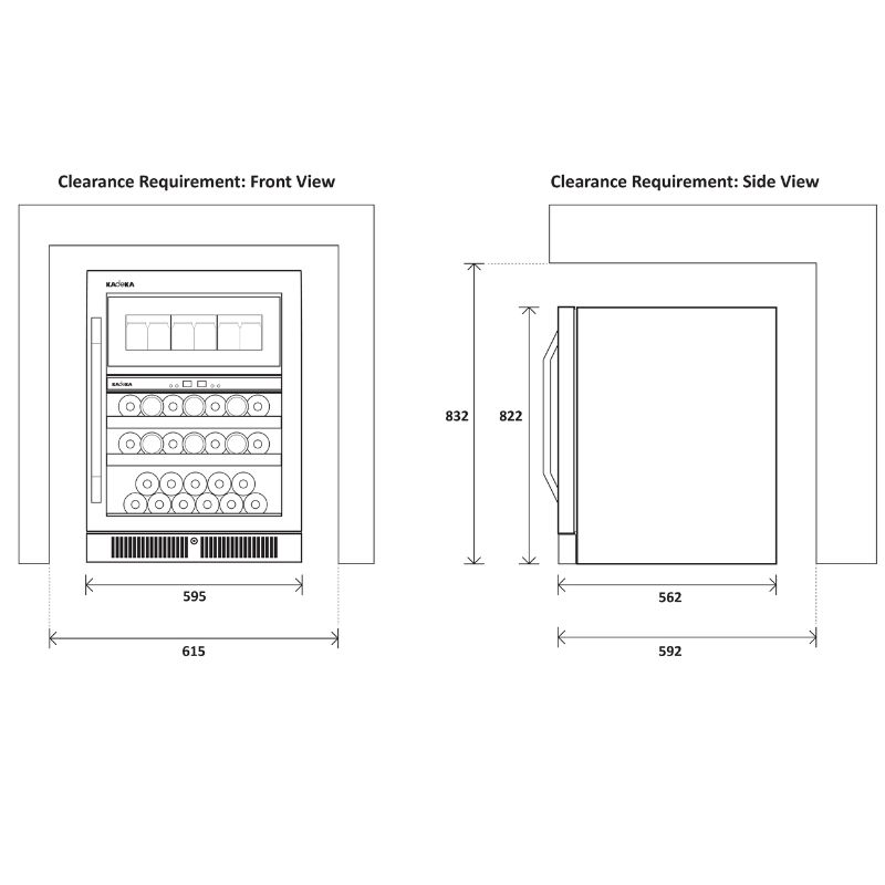 Tủ ướp rượu  bia Kadeka KB40WBC0