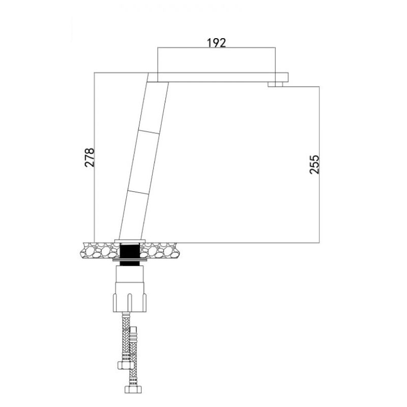 Vòi rửa bát nóng lạnh Konox KN12091