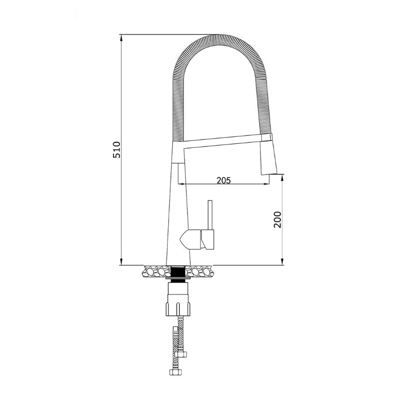 Vòi rửa bát nóng lạnh Konox KN19092