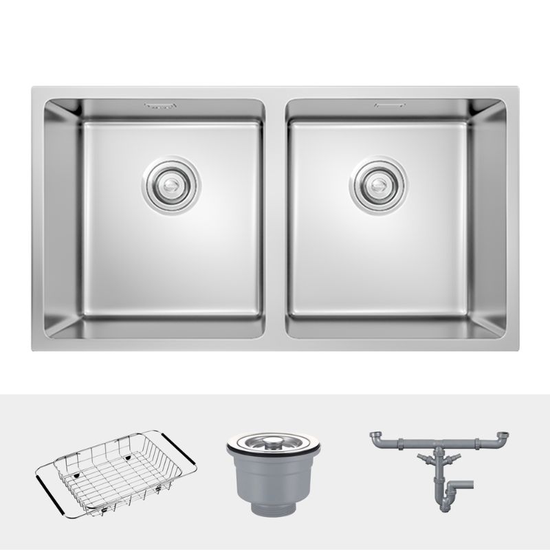 Chậu rửa bát inox 2 hố Konox KN7544DUB1