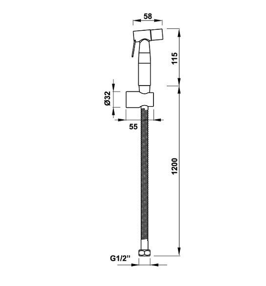 Vòi Xịt Vệ Sinh Hafele 485.95.0320