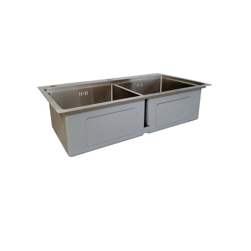 Chậu rửa bát inox 2 hố BossEU BS304.8245CK20