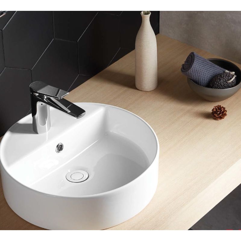 Chậu Lavabo Sứ Đặt Bàn Sapporo 420 Hafele 588.79.0312