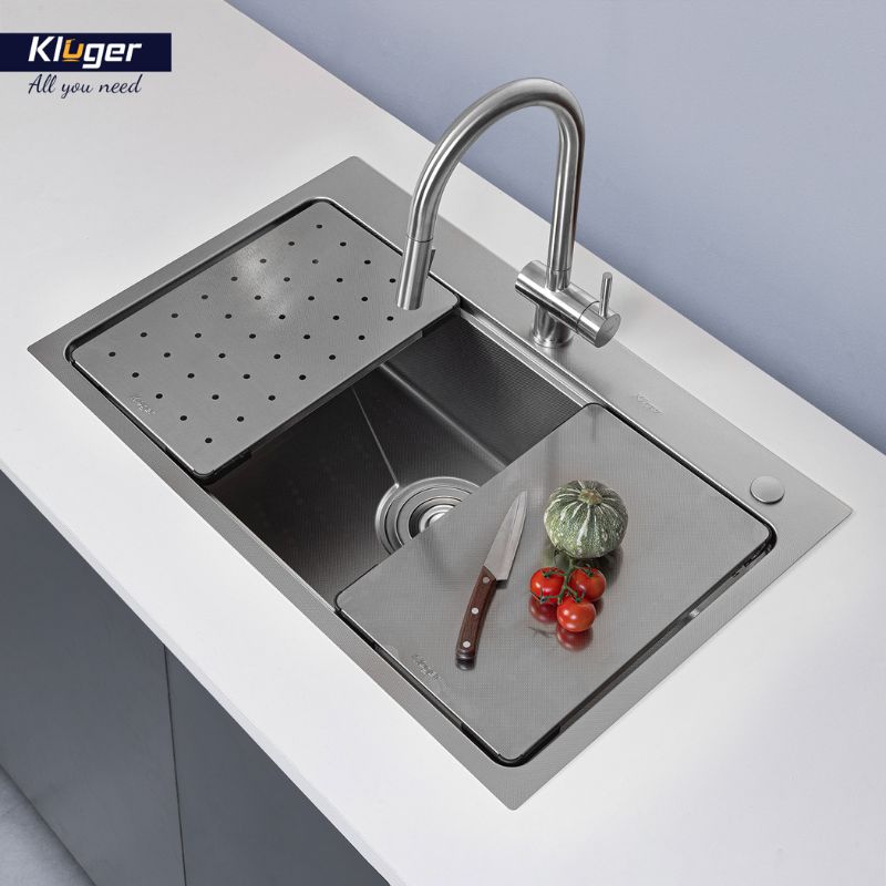 Chậu rửa bát 1 hố Kluger KW8181FS-S81 Plus0