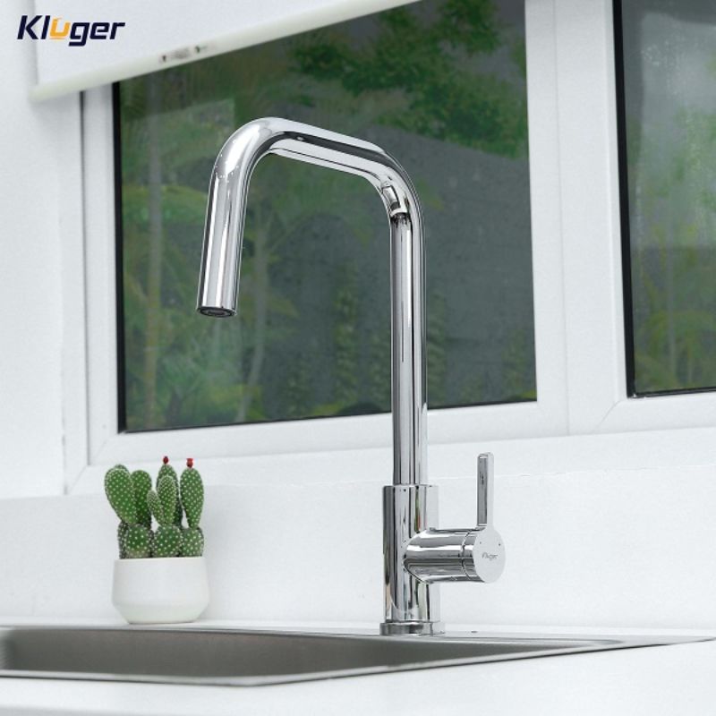 Vòi rửa bát nóng lạnh Kluger KLF0015C có dây rút1