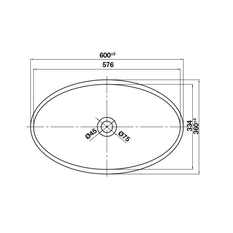 Chậu lavabo đặt bàn HVN2013 Hafele 588.87.4022