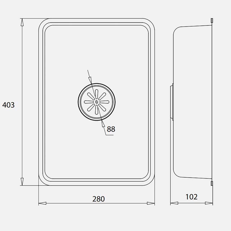 Chậu rửa phụ inox Kluger KSWB-402FS2