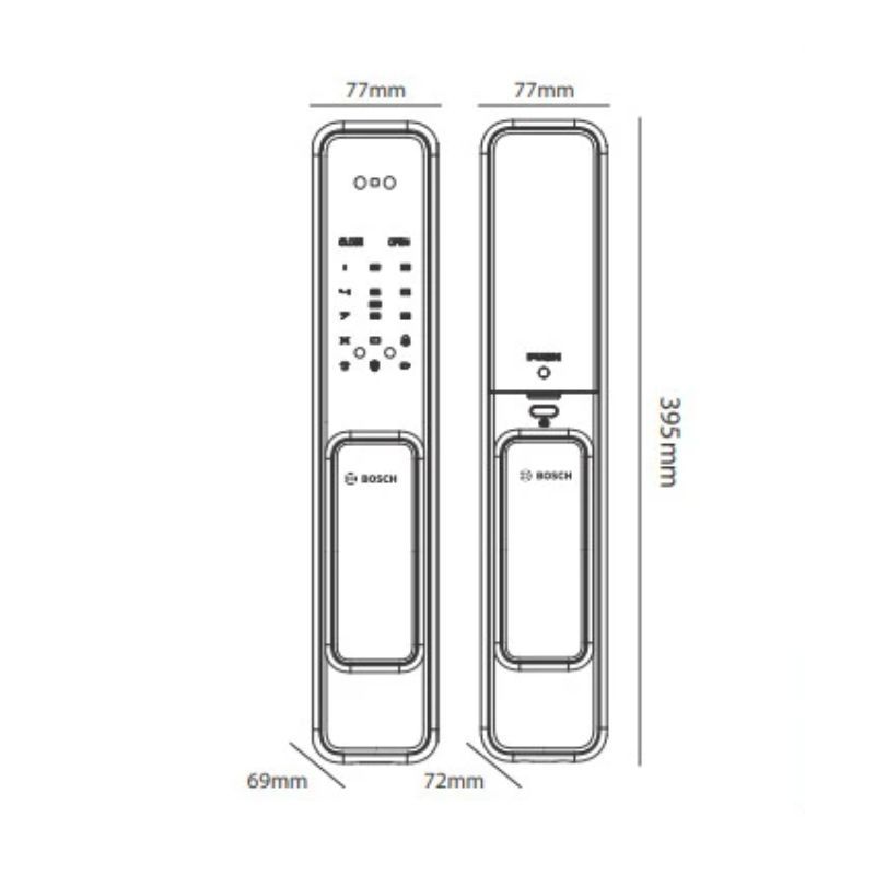 Khóa cửa thông minh Bosch EL600F EU Gray0