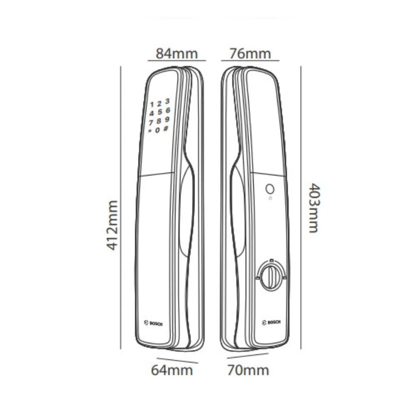 Khóa cửa thông minh Bosch EL800A EU Gray0