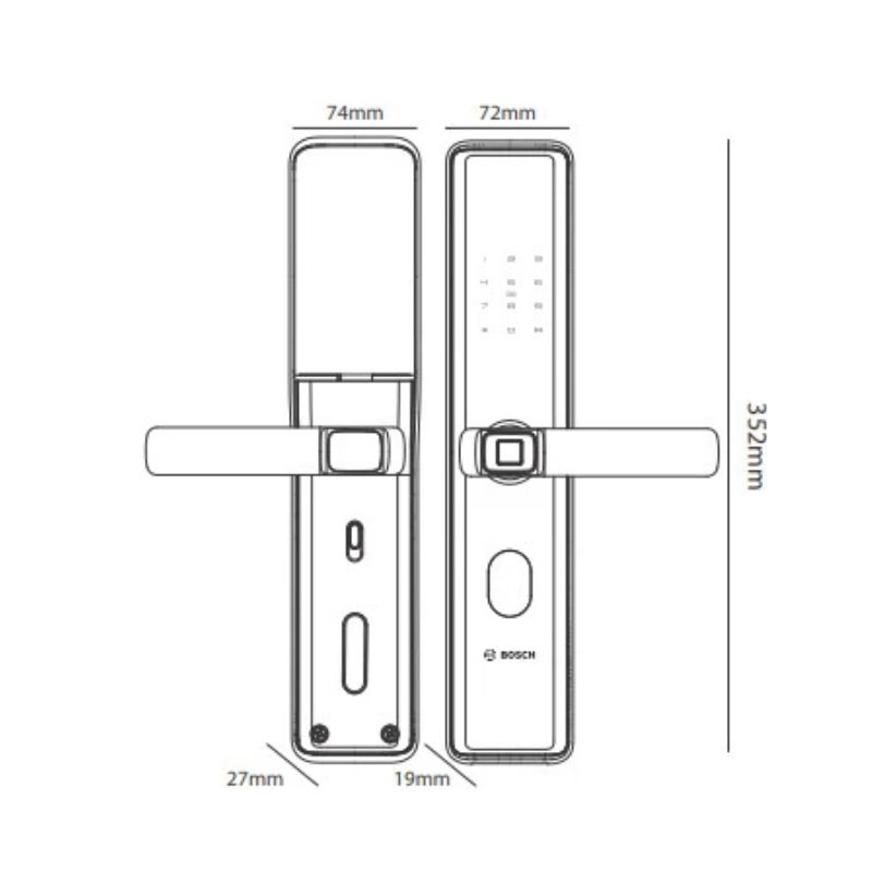 Khóa cửa vân tay Bosch ID30 EU Black1