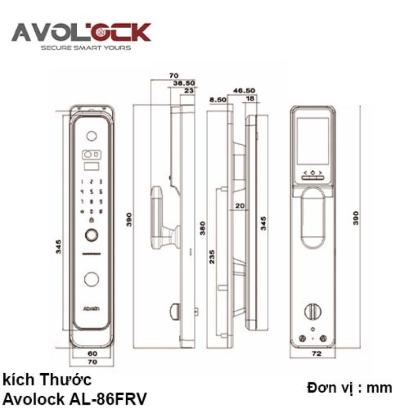 Khóa thông minh Avolock AL-86FRV-G0