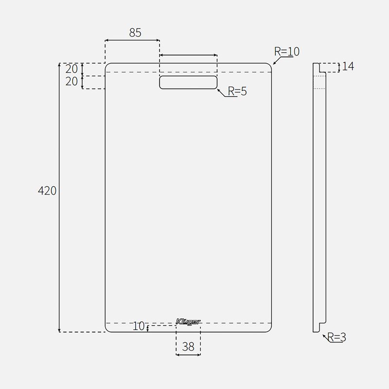 Thớt gỗ tre Kluger KCB-105W1