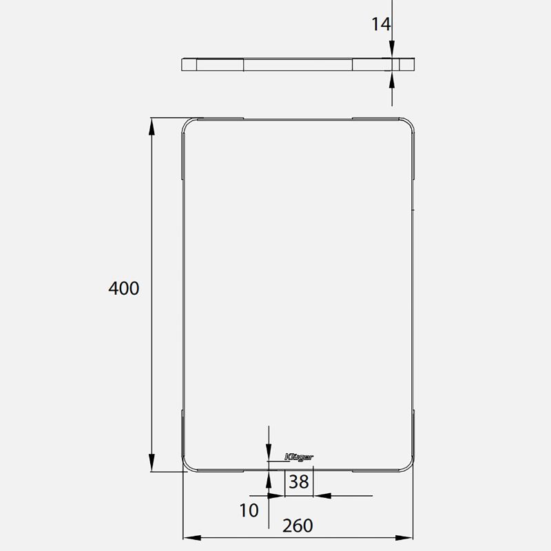 Thớt inox Kluger KCB-121FB1