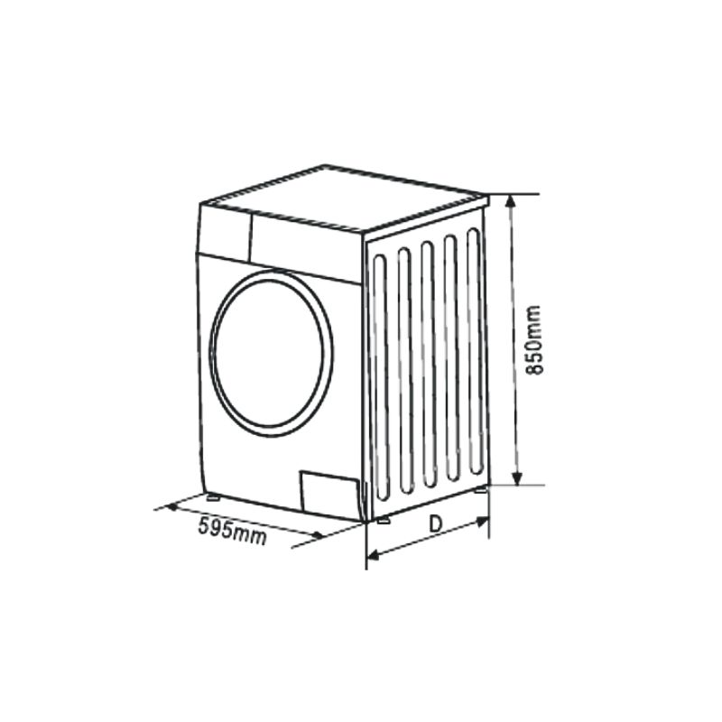 Máy giặt Brandt 12kg WFB124QWA cửa trước0