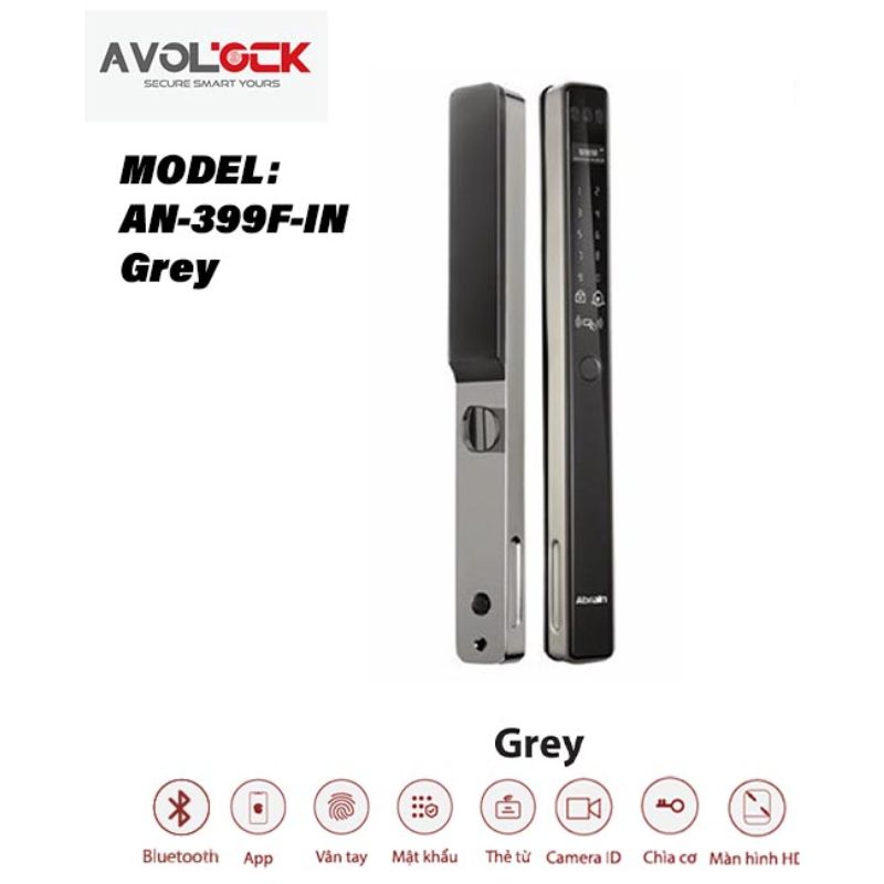 Khóa cửa điện tử Avolock AN-399F-Grey