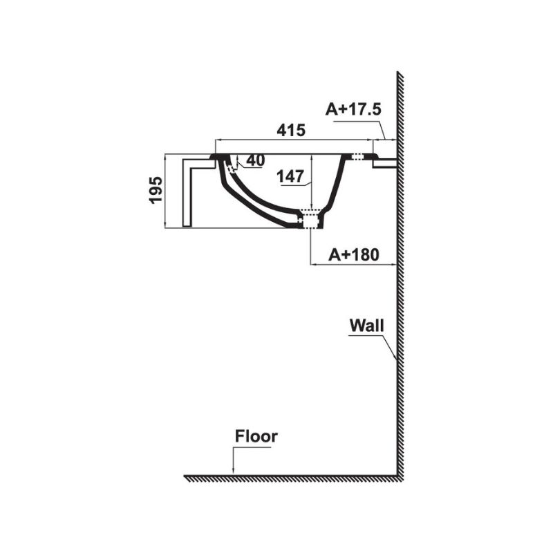 Chậu Rửa Vành Nổi Sapporo 540 Hafele 588.79.0121